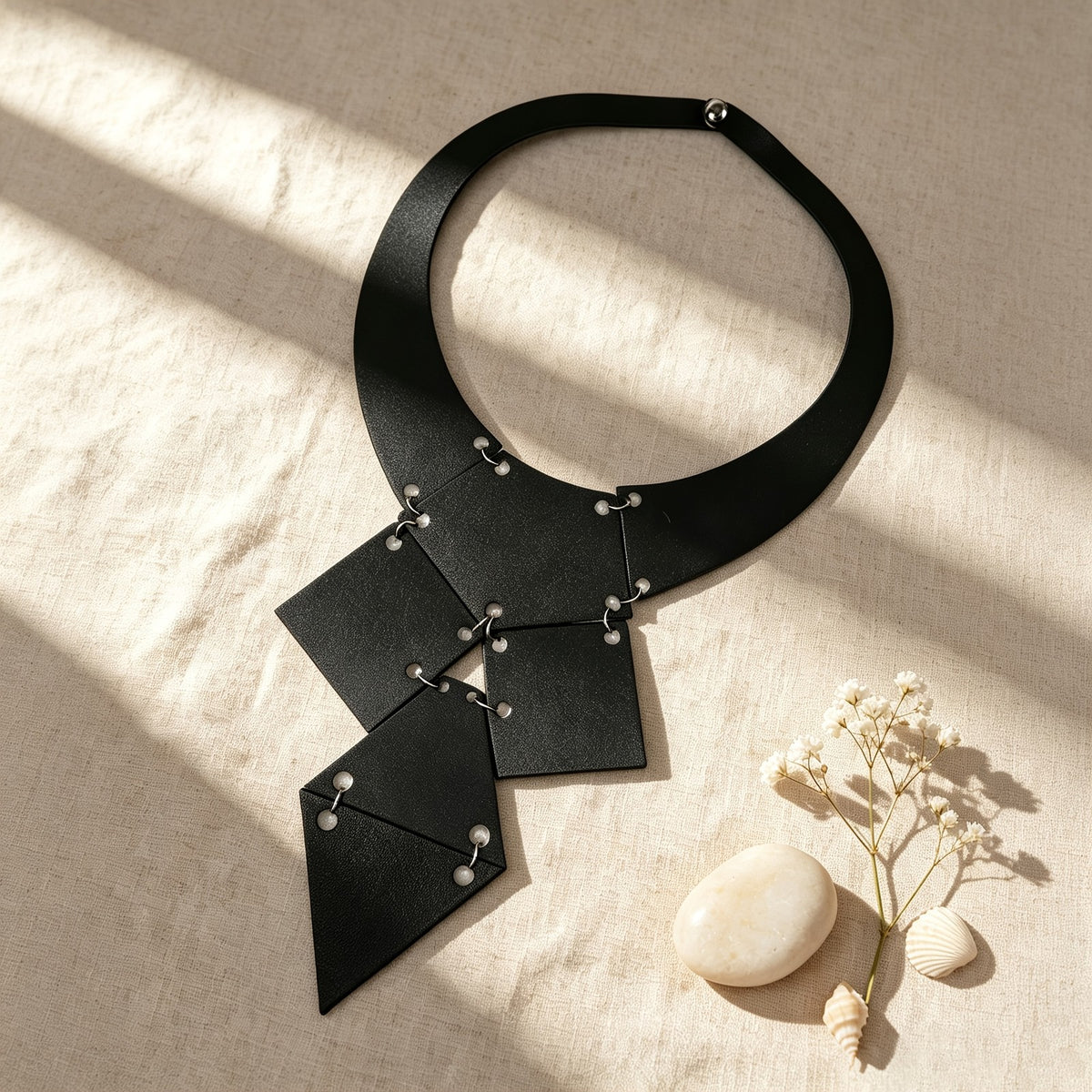 Geometric Layered Collar Necklace