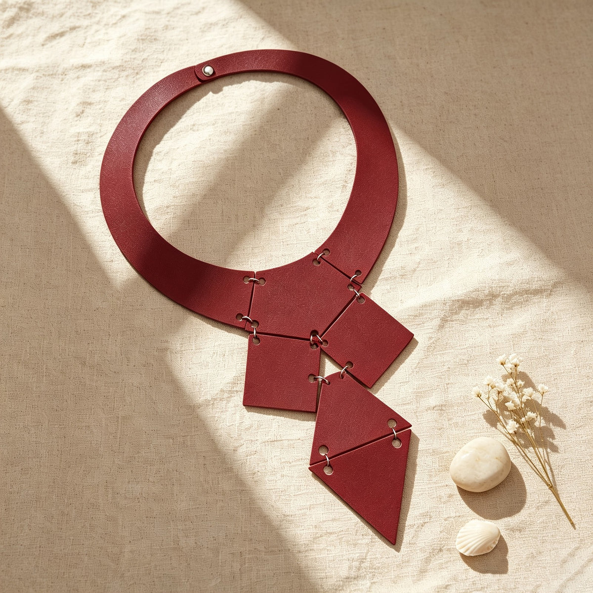Geometric Layered Collar Necklace