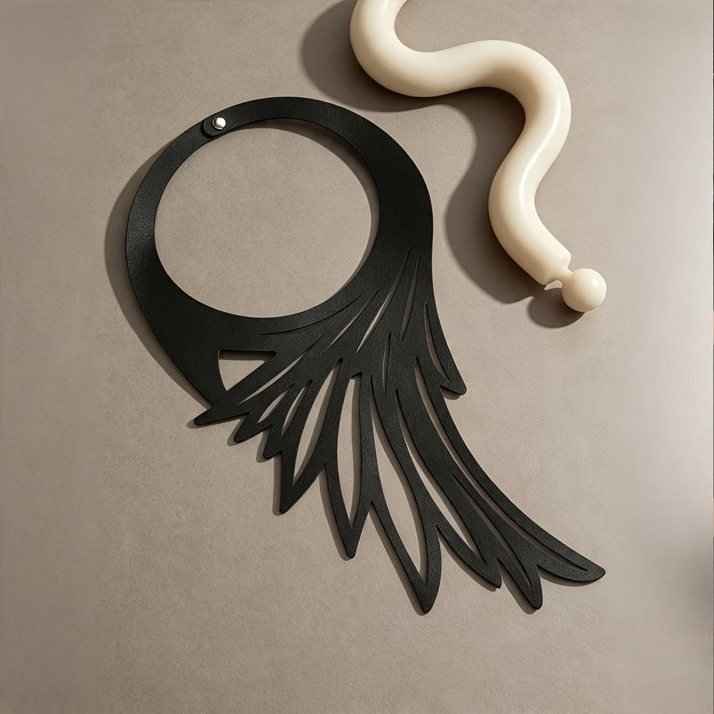 Gothic Hollow Wing Collar Necklace