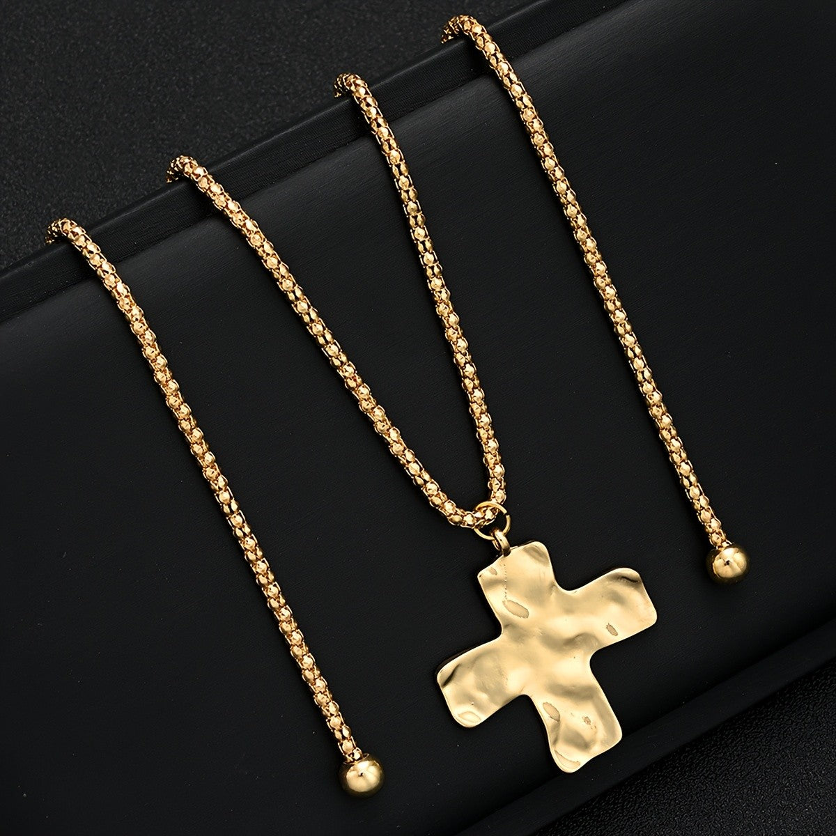 Layered Cross Pendant Necklace