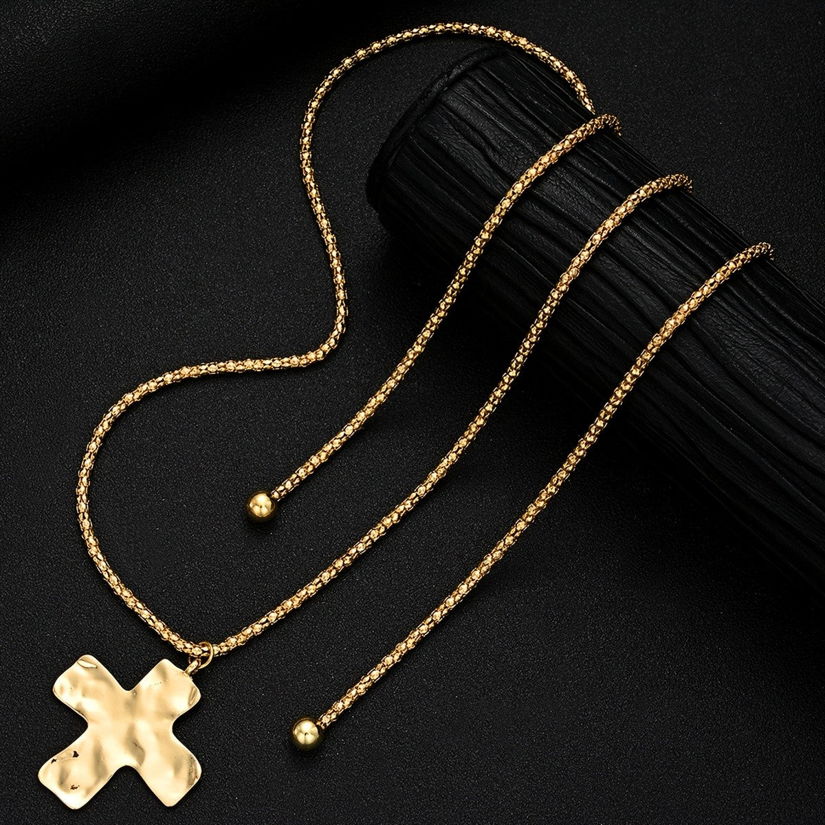 Layered Cross Pendant Necklace