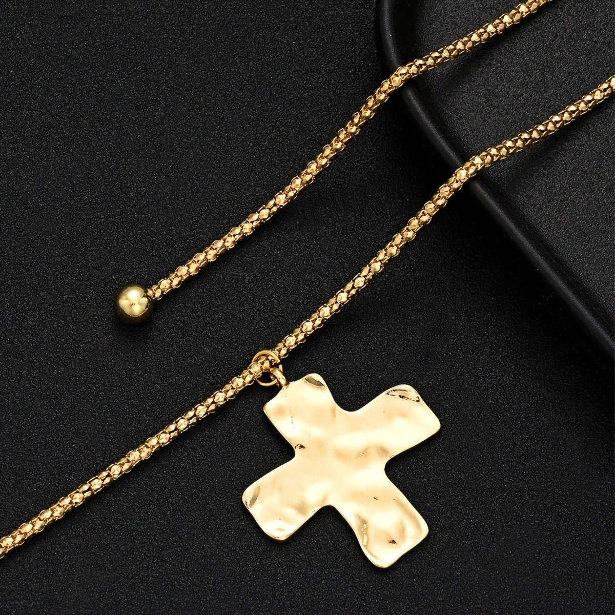 Layered Cross Pendant Necklace