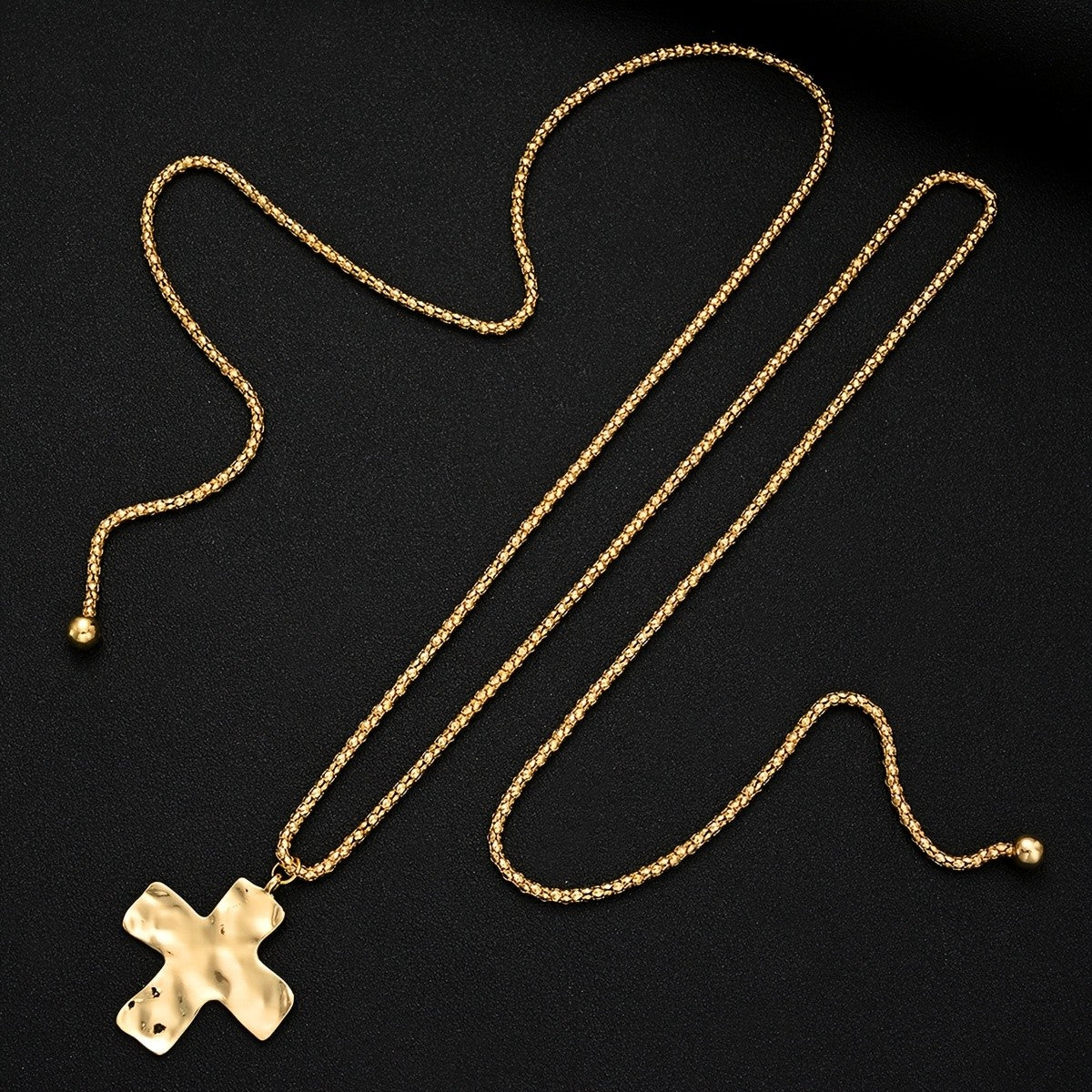 Layered Cross Pendant Necklace