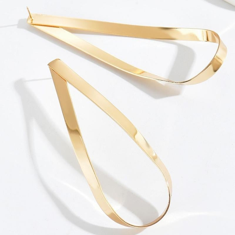 Geometric Water Drop Dangle Earrings