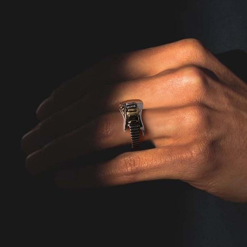 Adjustable Guitar Shaped Ring