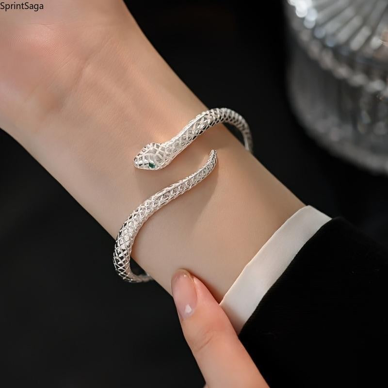 S925 Snake Cuff Bracelet