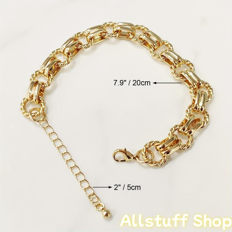 Twisted Link Chain Bracelet