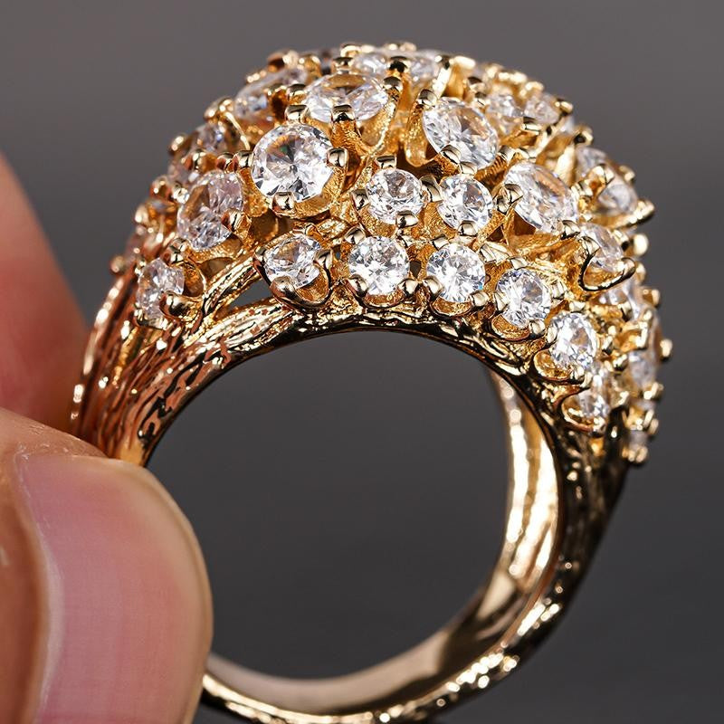 Intertwined Cubic Zirconia Ring