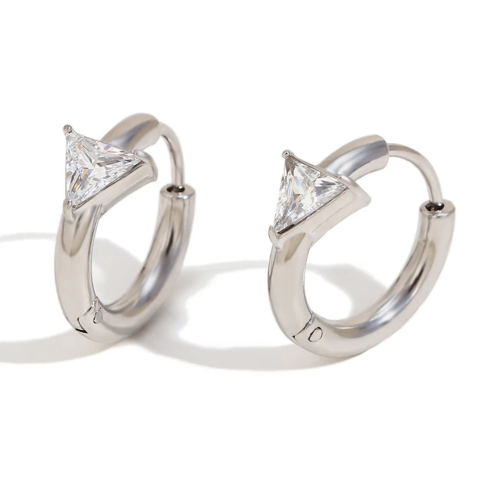 Rhinestone Hoop Earrings