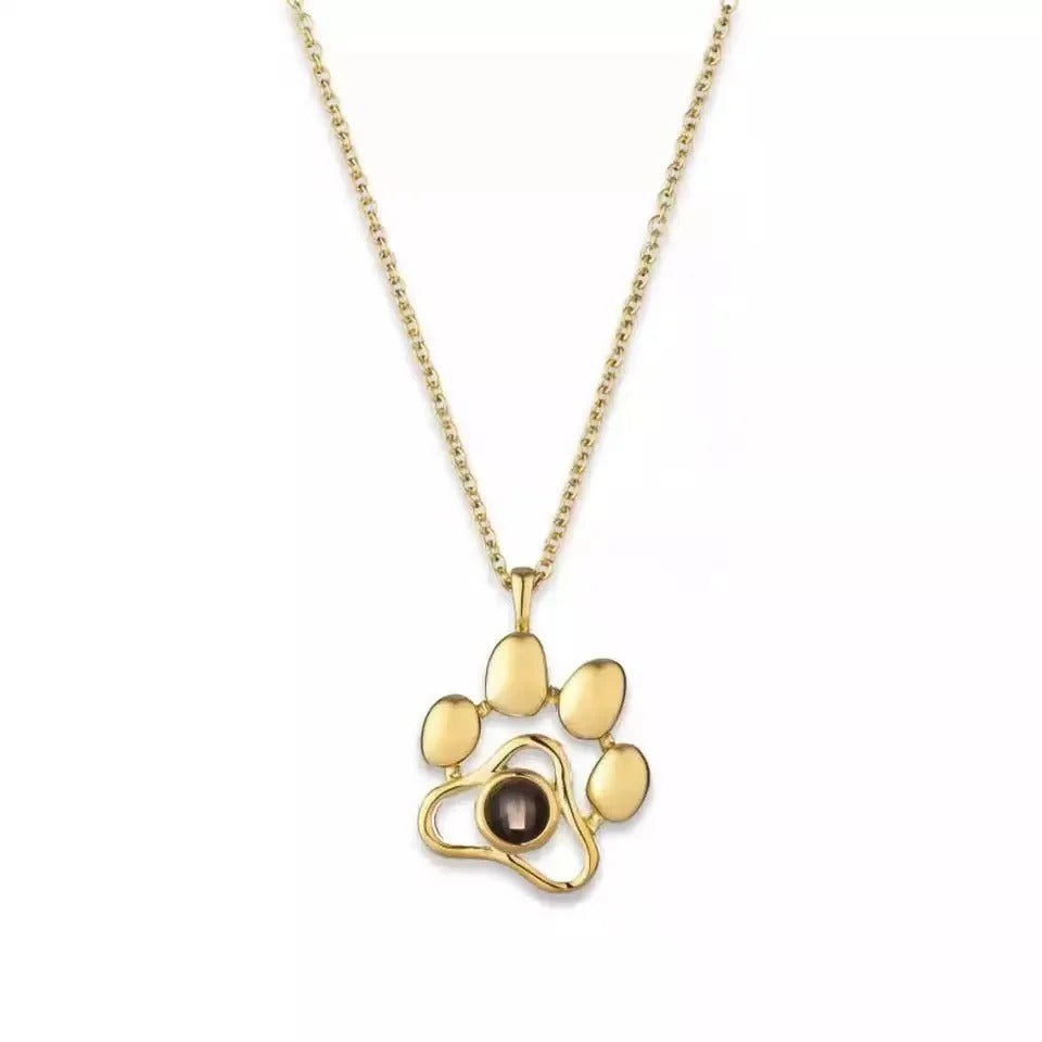 Custom Pet Photo Projection Necklace