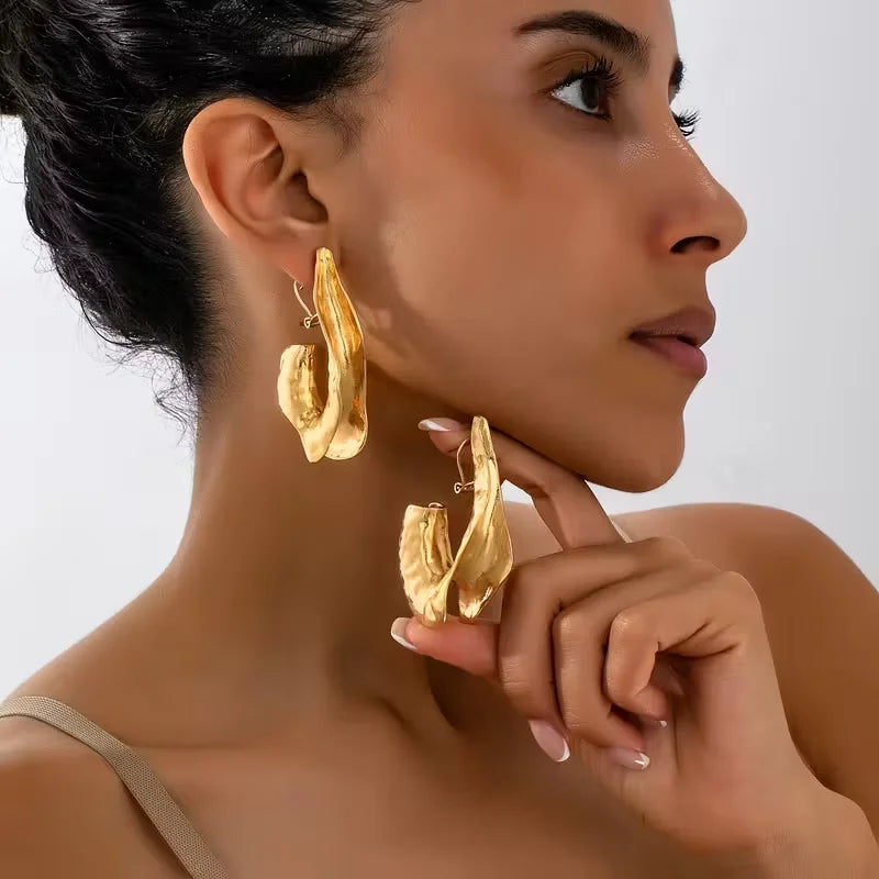 Irregular Teardrop Earrings