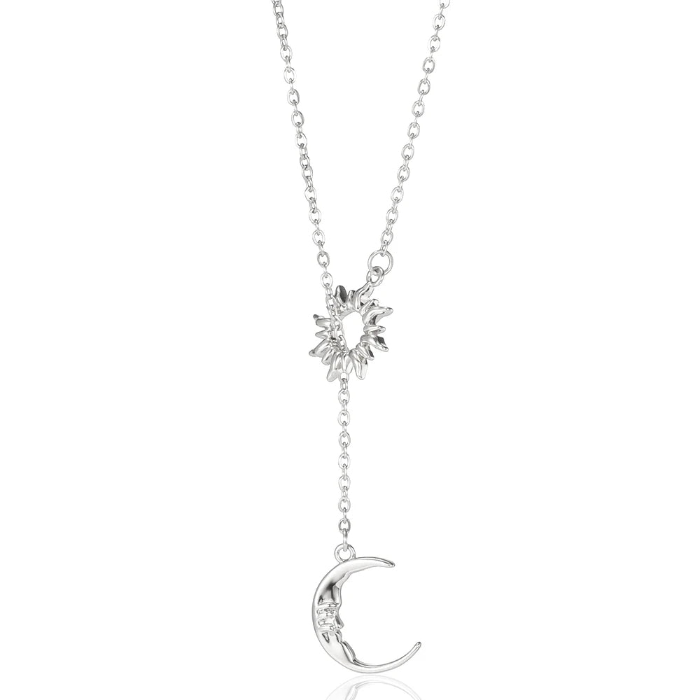 Sun & Moon Charm Necklace