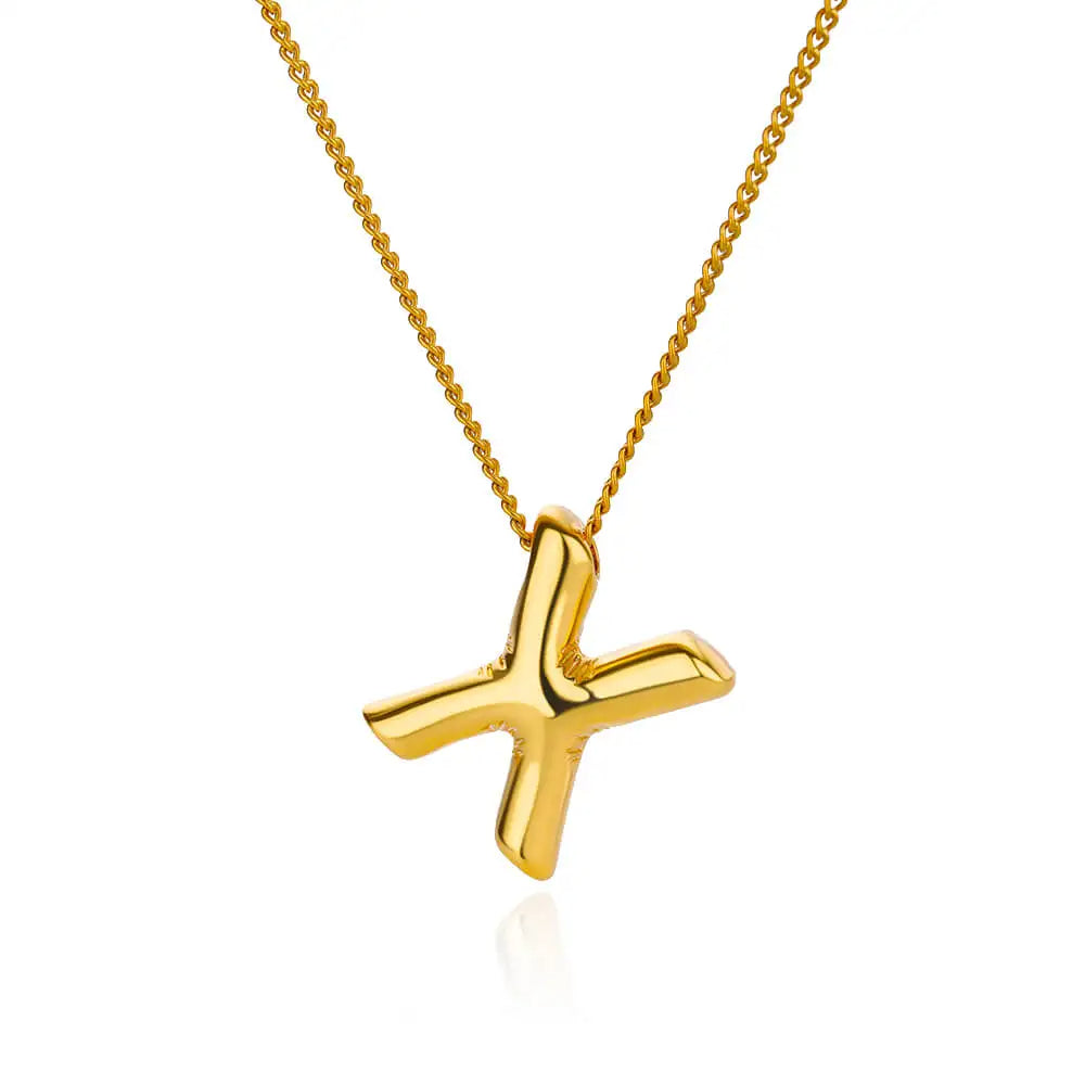 Chunky Initial Letter Necklace