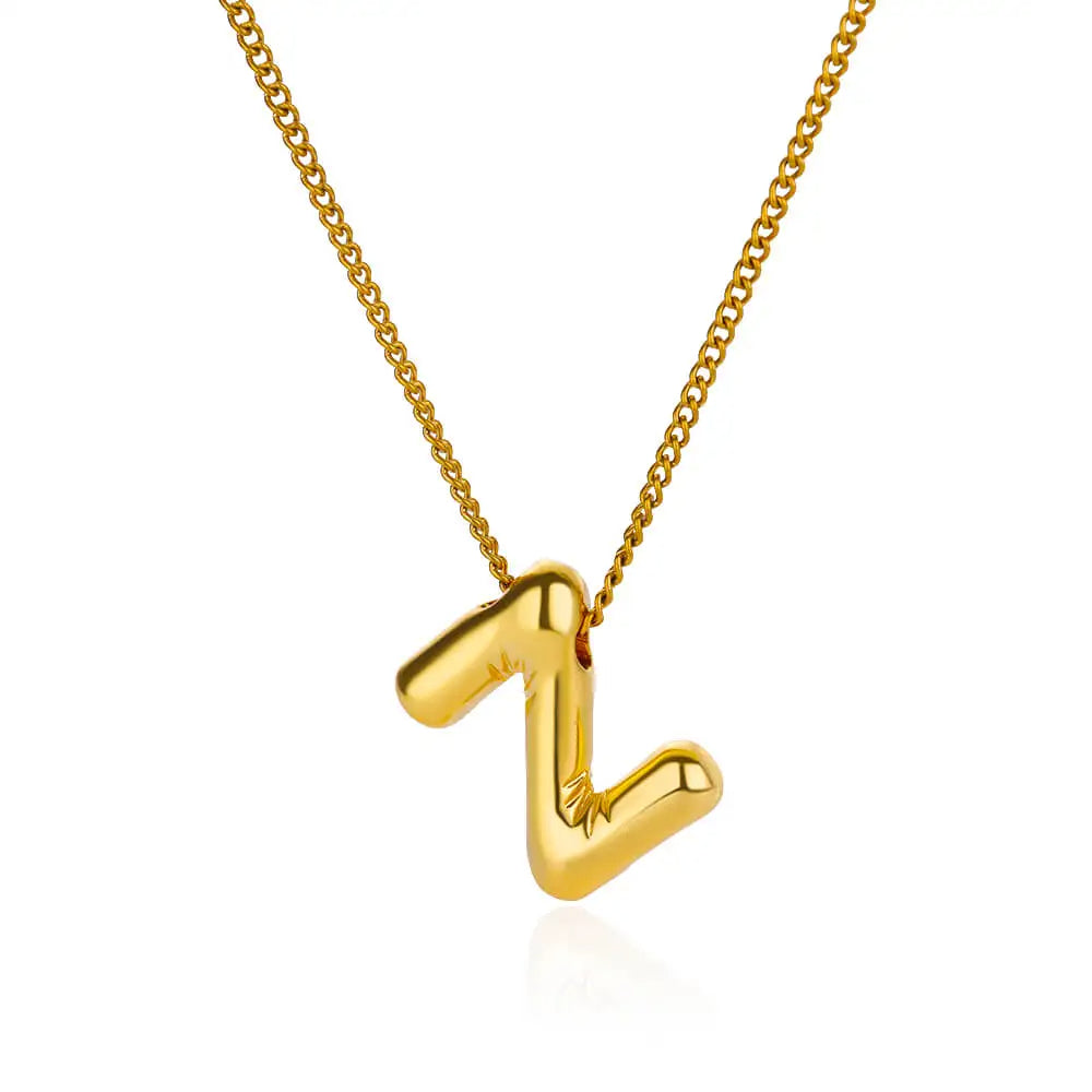 Chunky Initial Letter Necklace