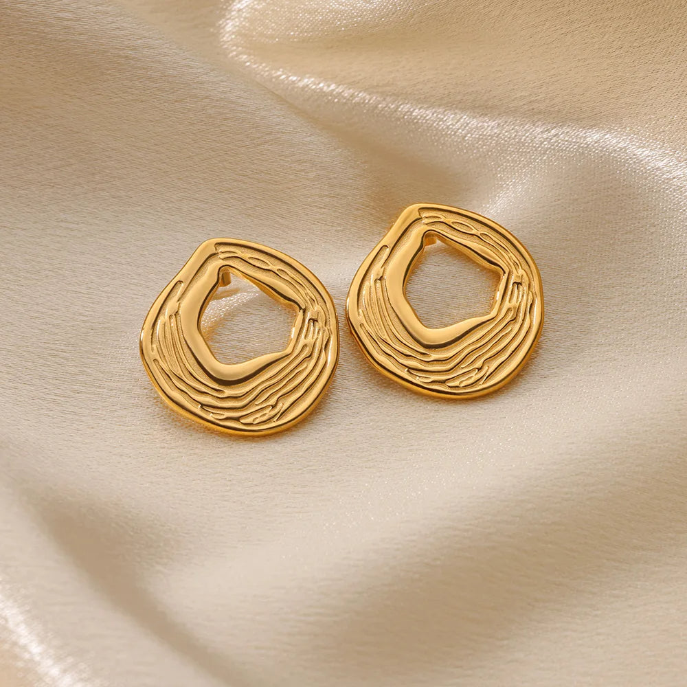 Irregular Round Earrings