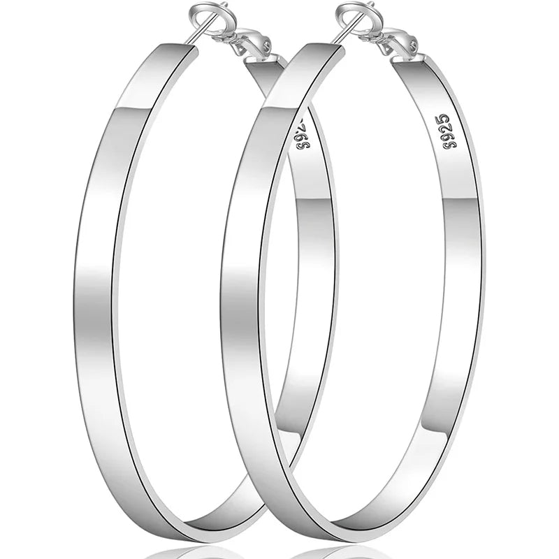 Silver Hoop Earrings
