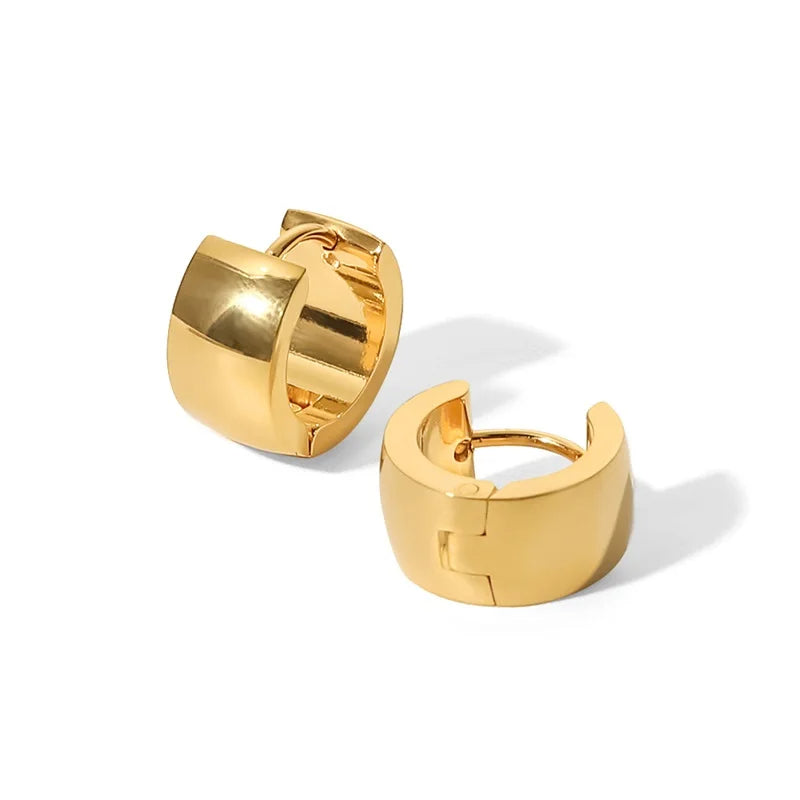 Glossy Hoop Earrings