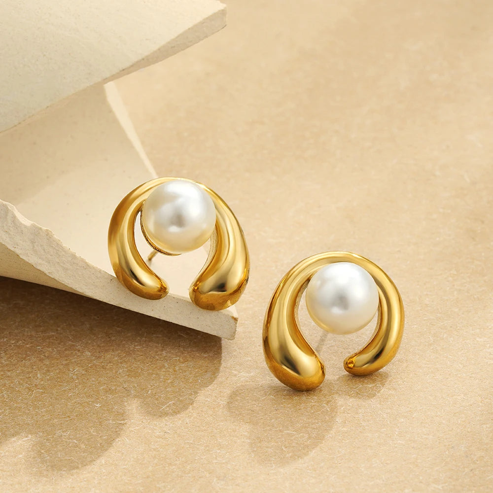 Chunky Pearl Earrings