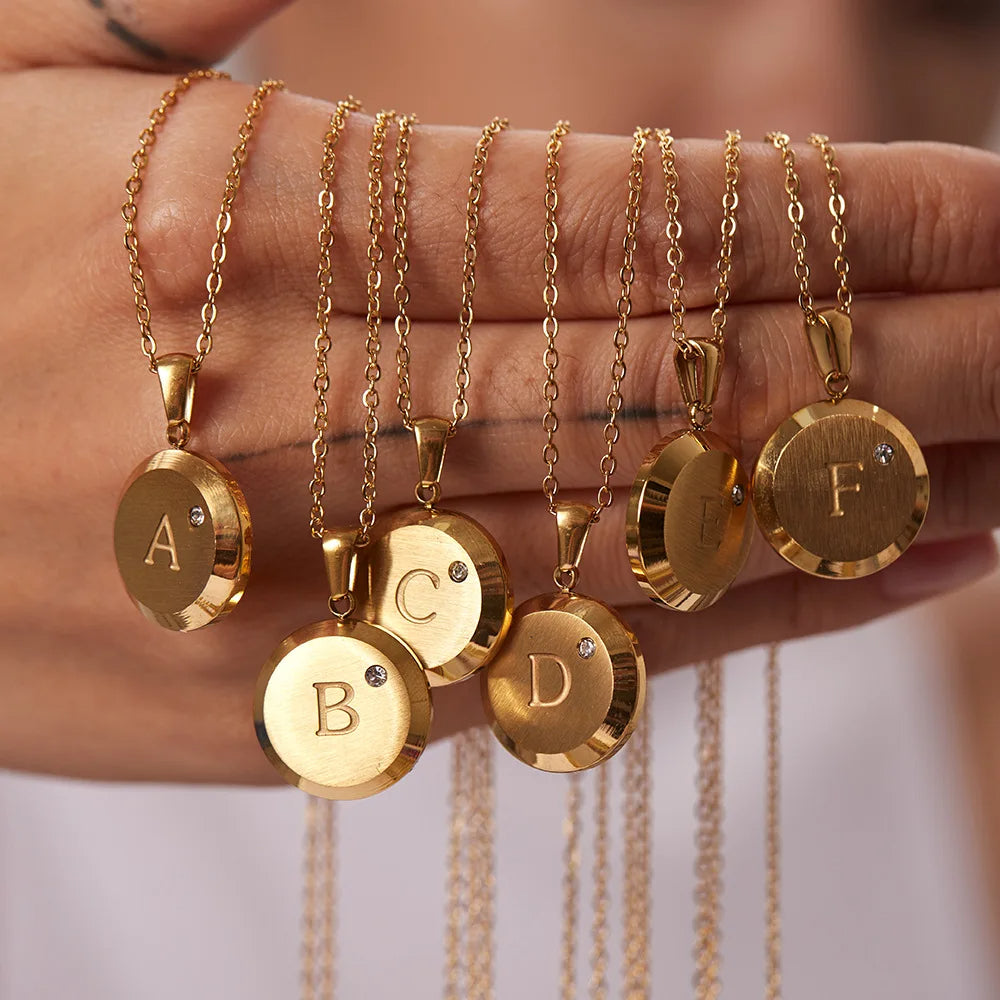 Round A-Z Necklace