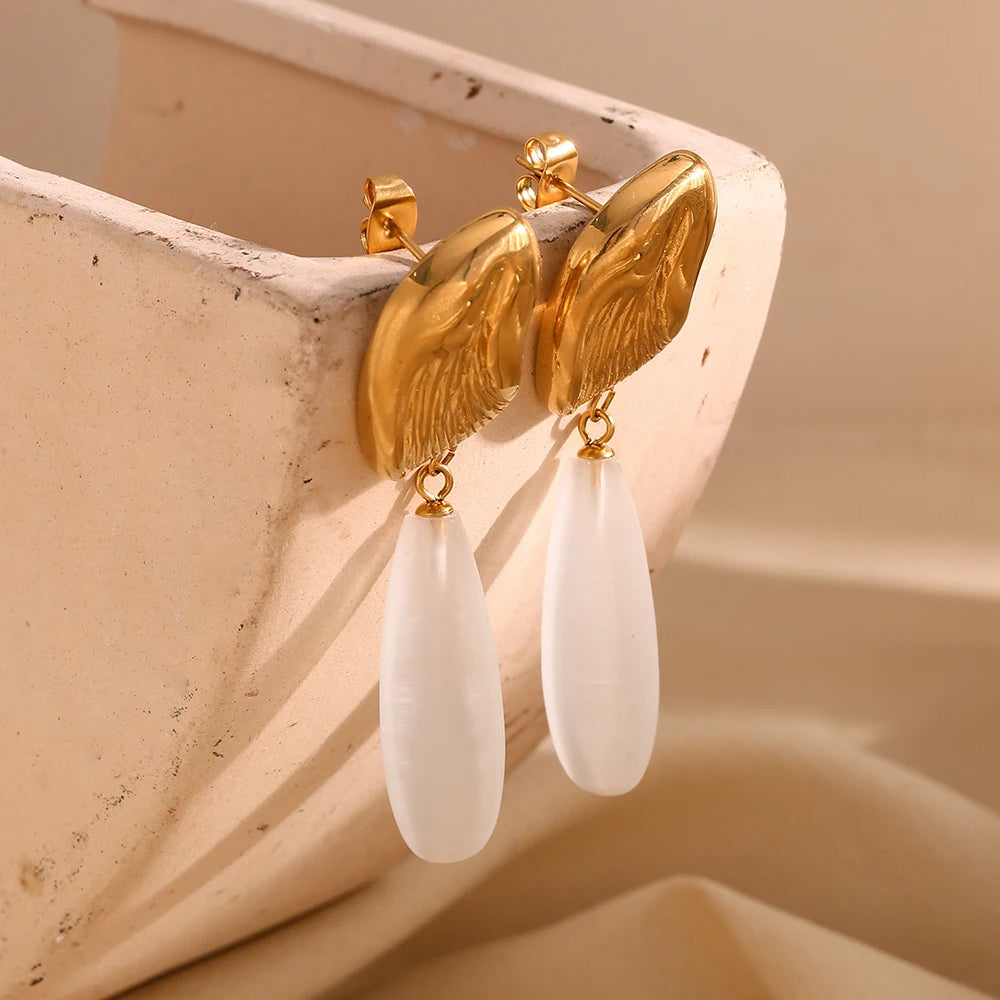 Irregular Water Droplet Earrings