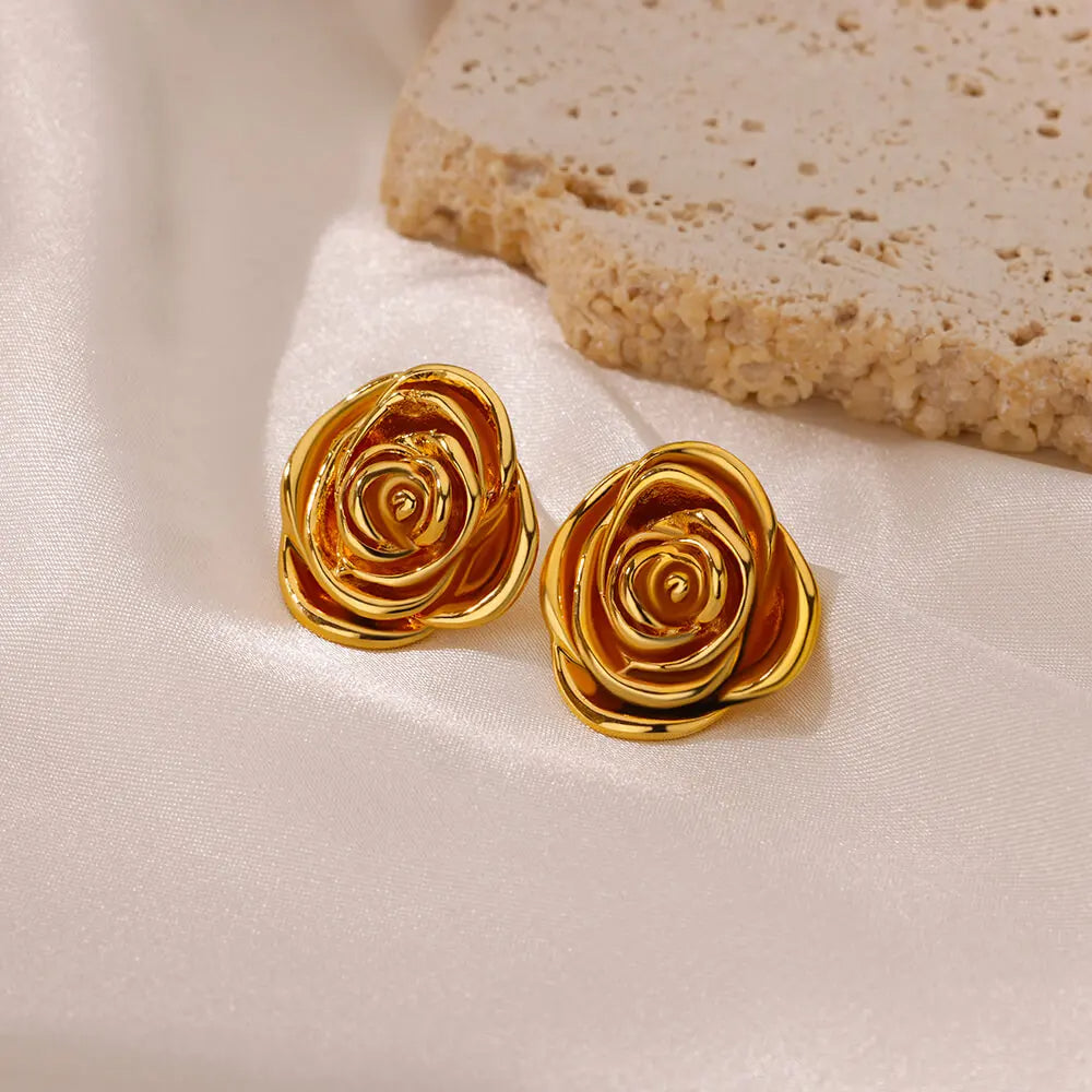 Rose Stud Earrings