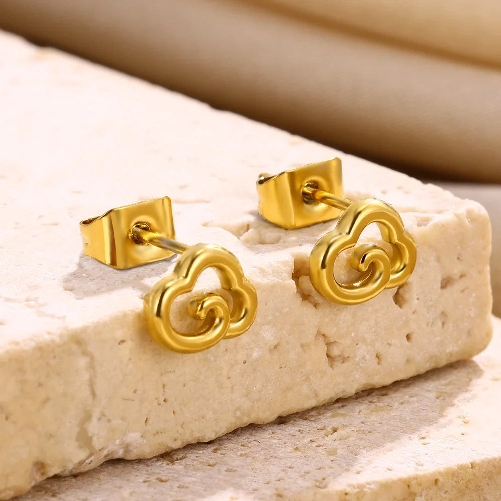 Cloud Stud Earrings