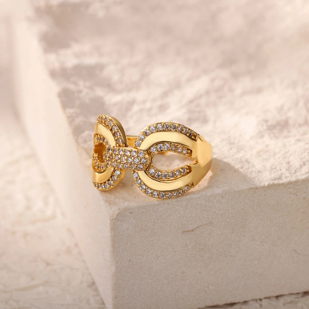 Zirconia Knot Ring