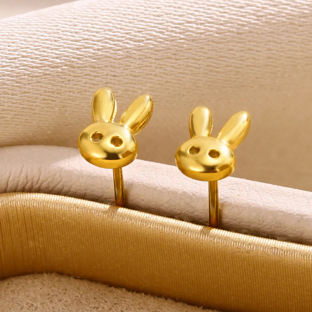 Rabbit Stud Earrings
