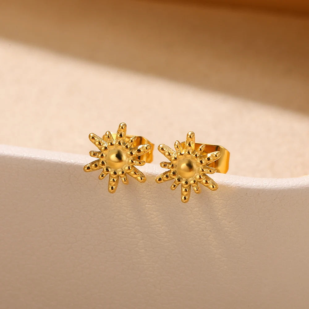 Sun Stud Earrings