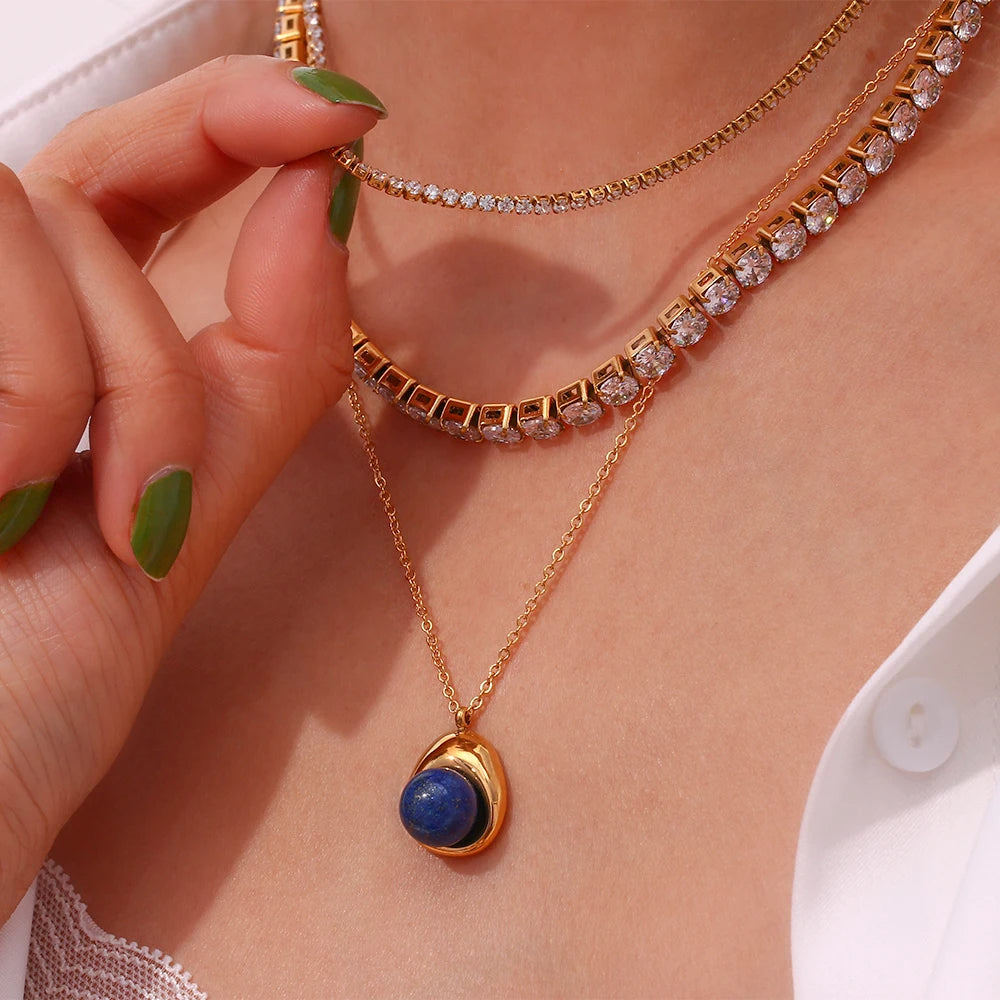 Zircon Tennis Necklace