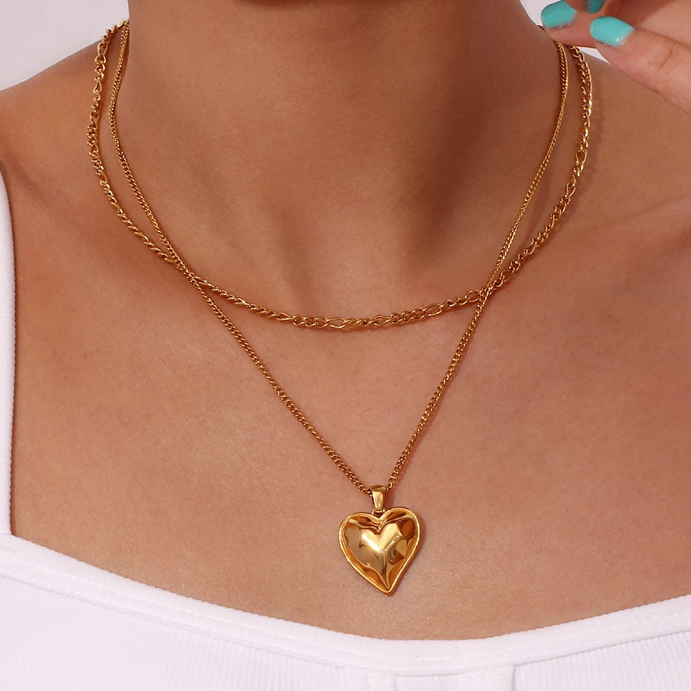 Gold Plated Heart Necklace