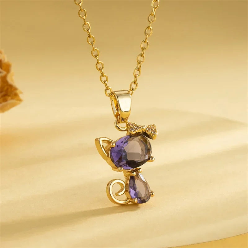 Bowknot Cat Necklace