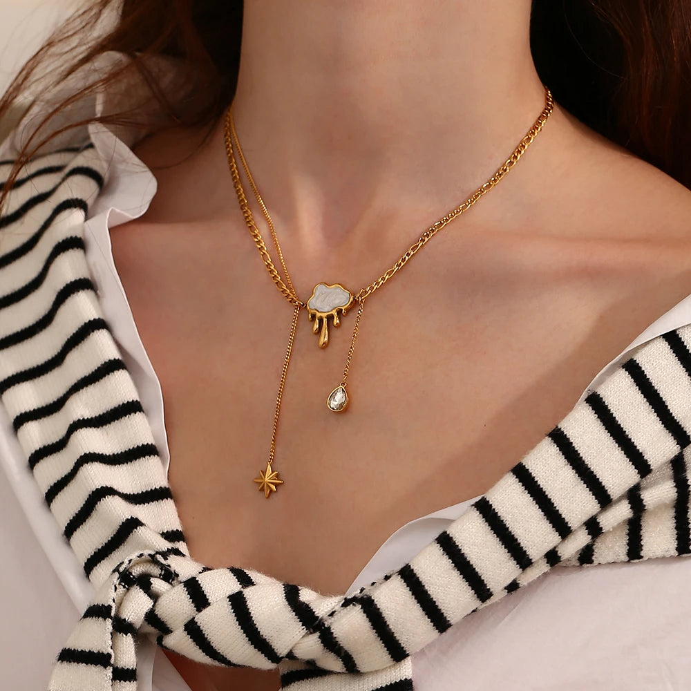 Cloud Tassel Necklace