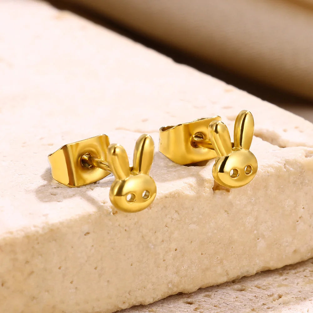 Rabbit Stud Earrings