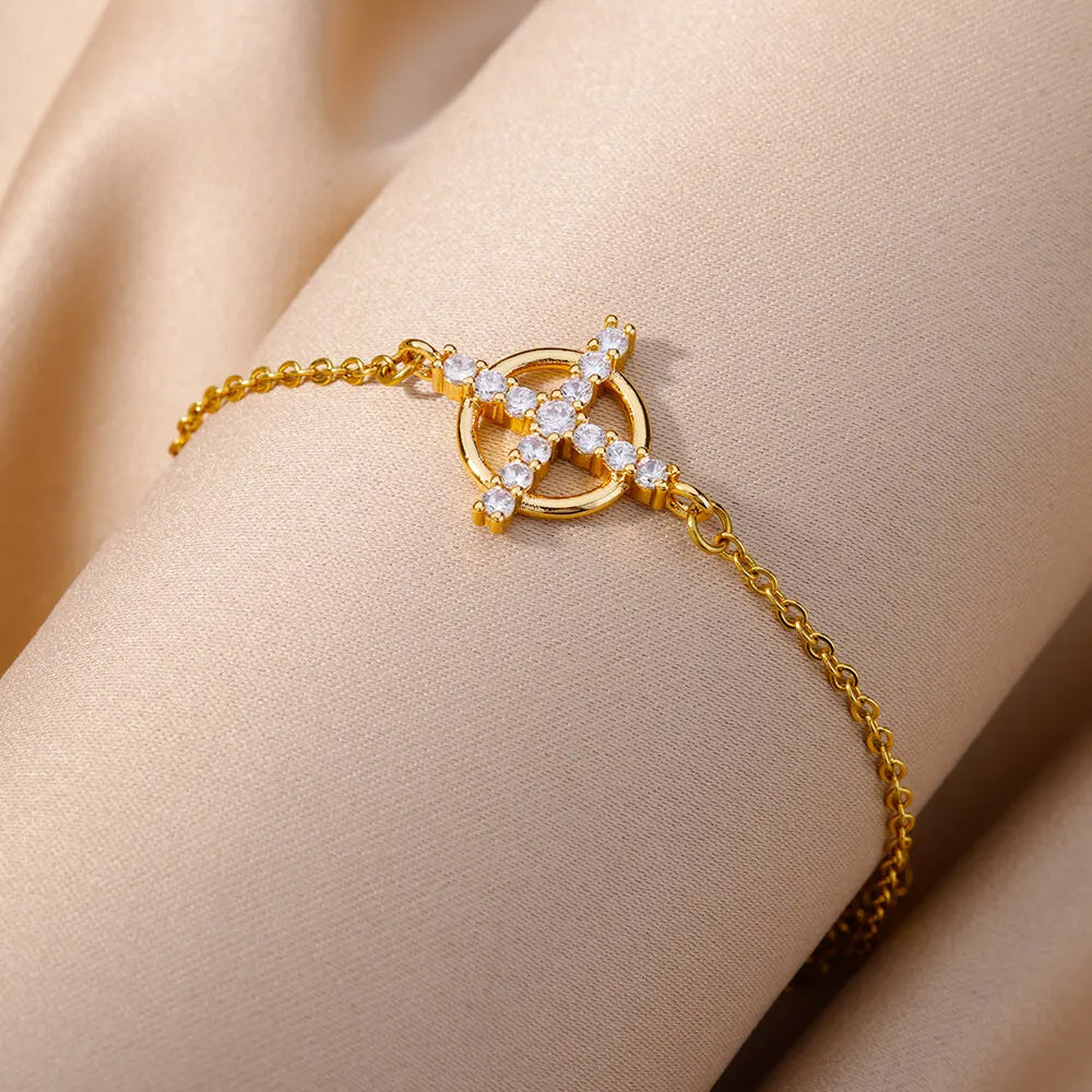 Minimal Cross Bracelet