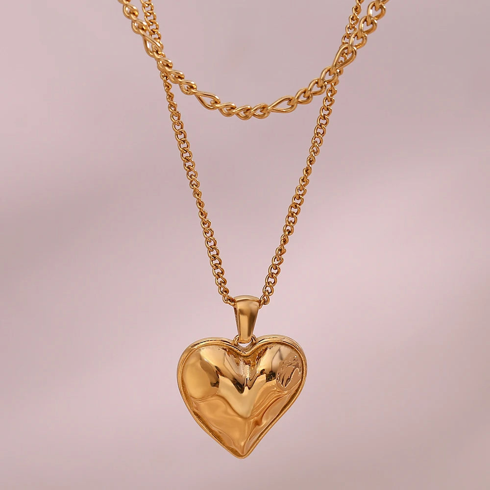 Gold Plated Heart Necklace