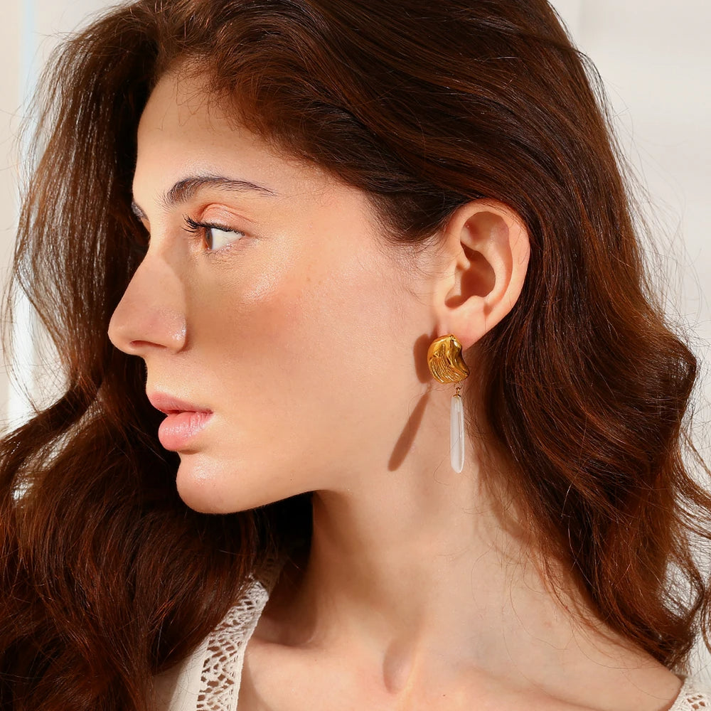 Irregular Water Droplet Earrings