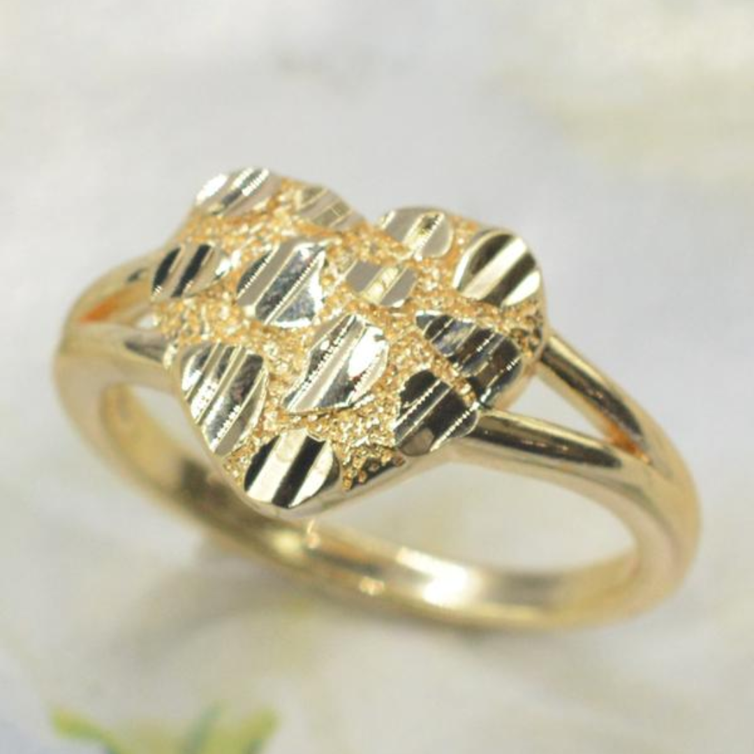 Heart Nugget Ring