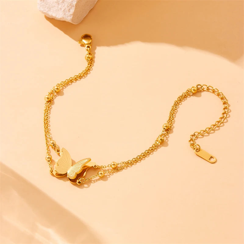 Bilayer Butterfly Bracelet