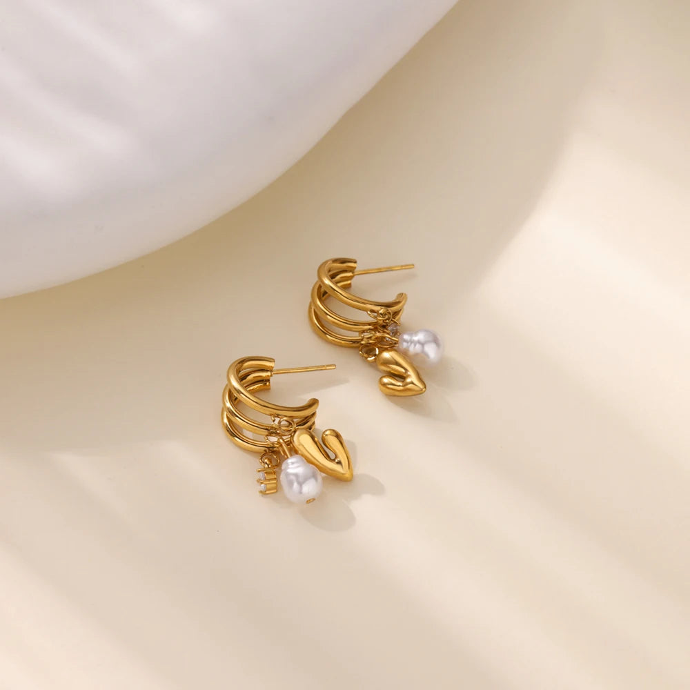 Pearl Dangle Earrings