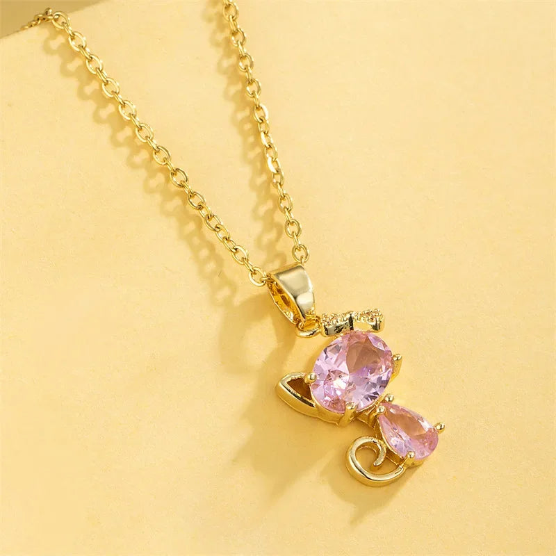 Bowknot Cat Necklace