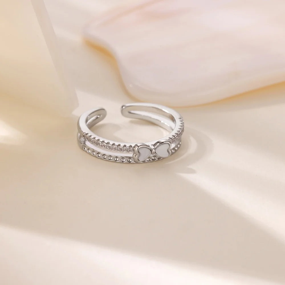 Bowknot Zirconia Ring