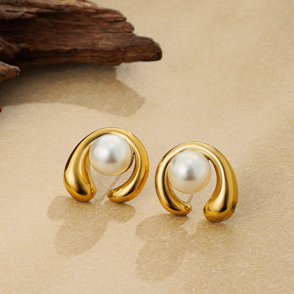 Chunky Pearl Earrings
