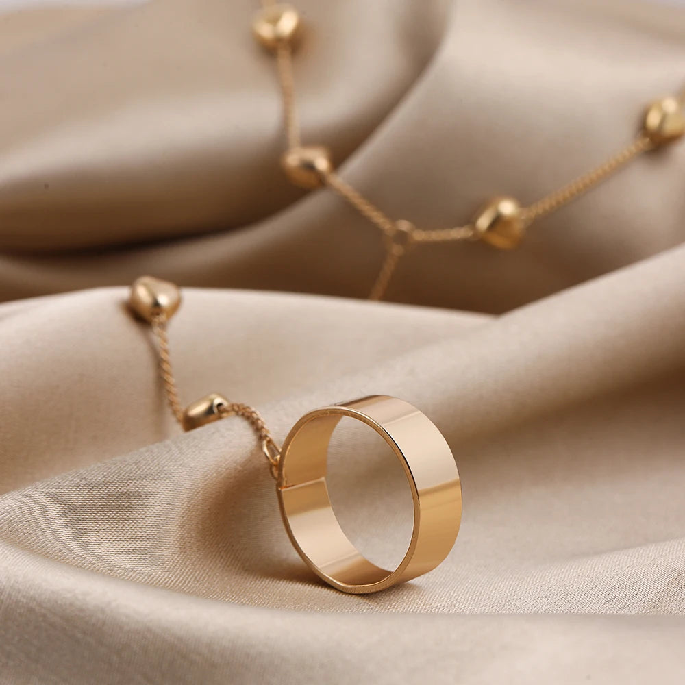 Dainty Heart Hand Bracelet
