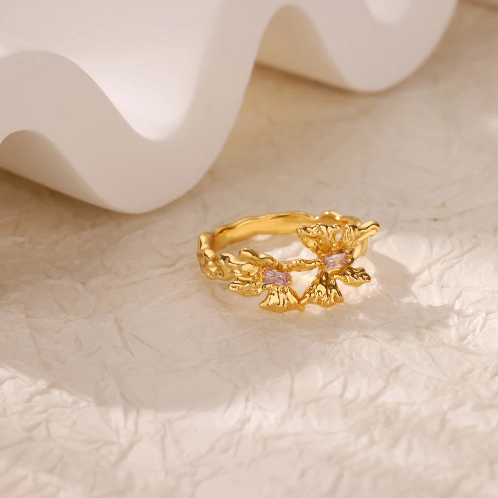 Double Butterfly Ring
