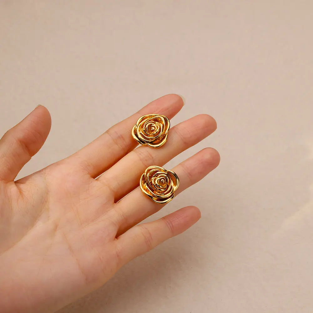 Rose Stud Earrings