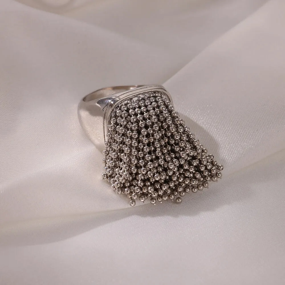Adjustable Beaded Ring