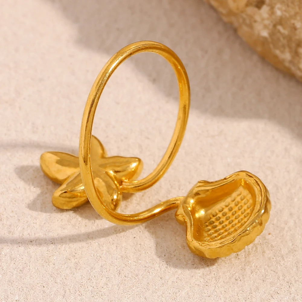 Starfish Shell Ring