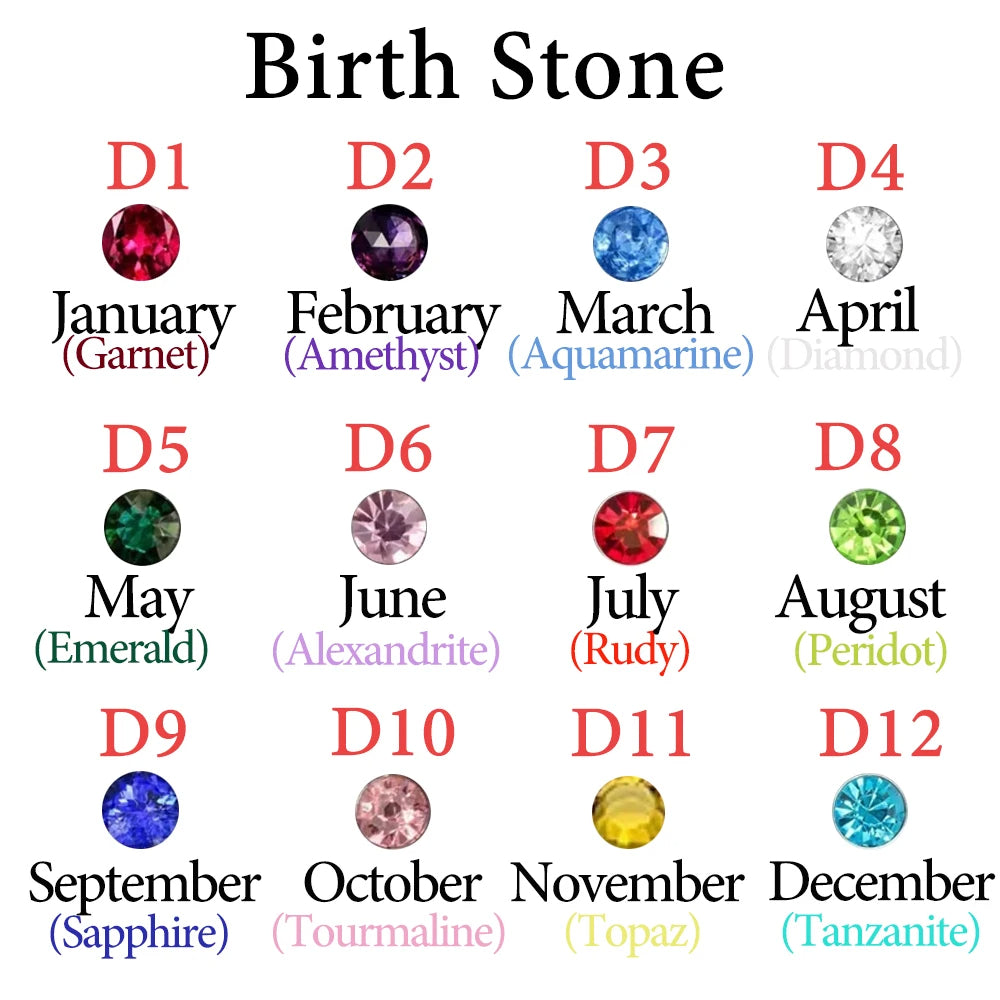 Custom Letter Birthstone Ring