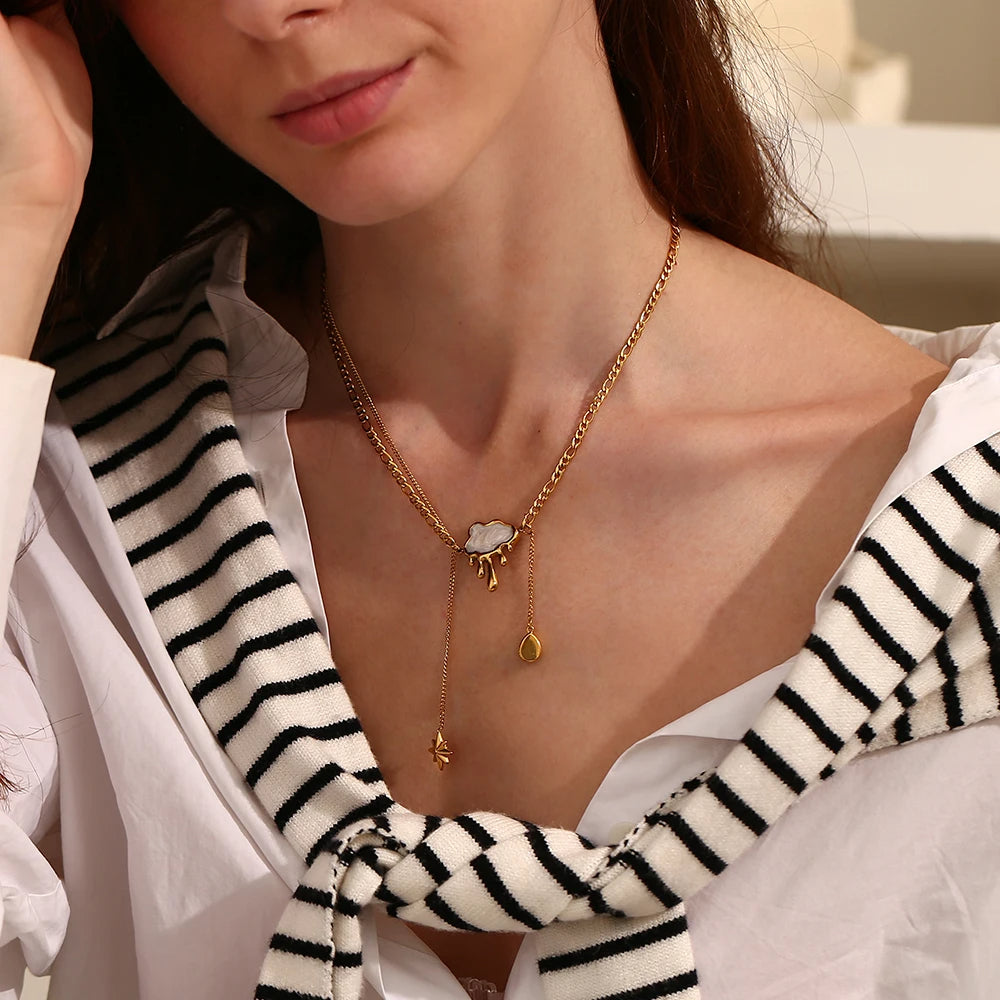 Cloud Tassel Necklace